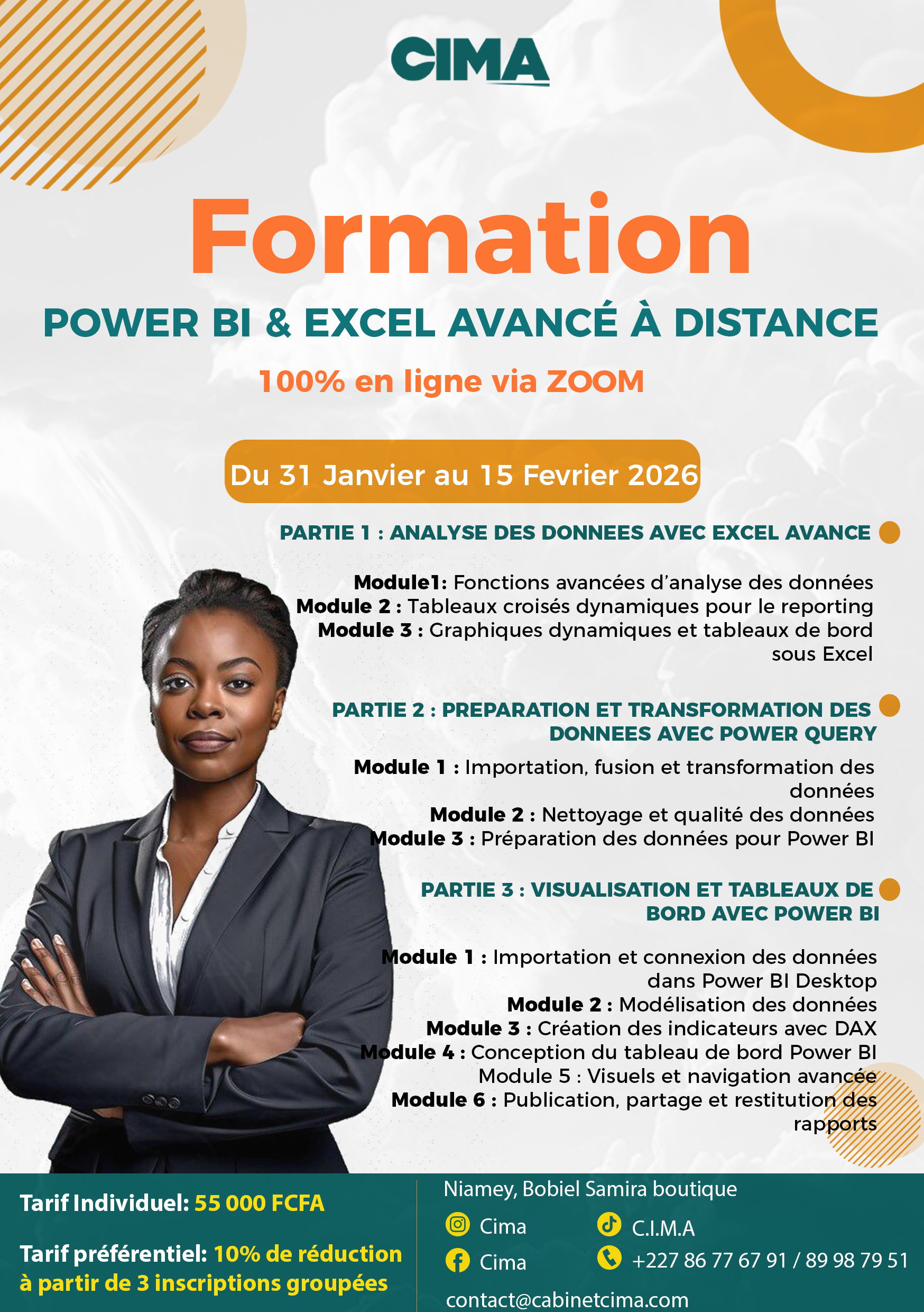 FORMATION : POWER BI & EXCEL AVANCÉ À DISTANCE (ZOOM)