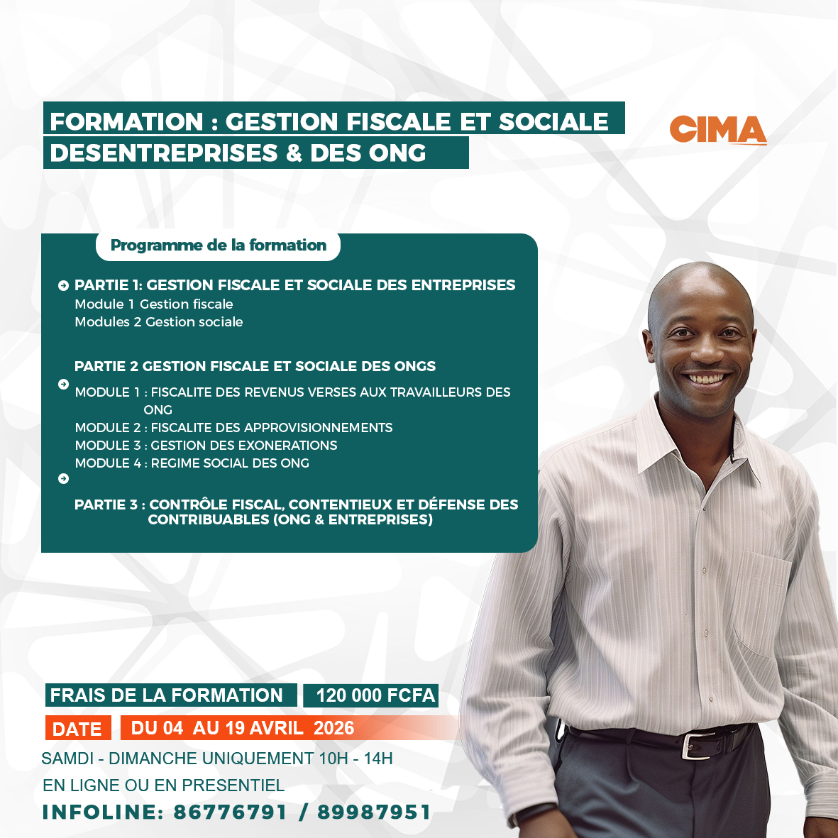 FORMATION : GESTION FISCALE ET SOCIALE DES ENTREPRISES & DES ONG