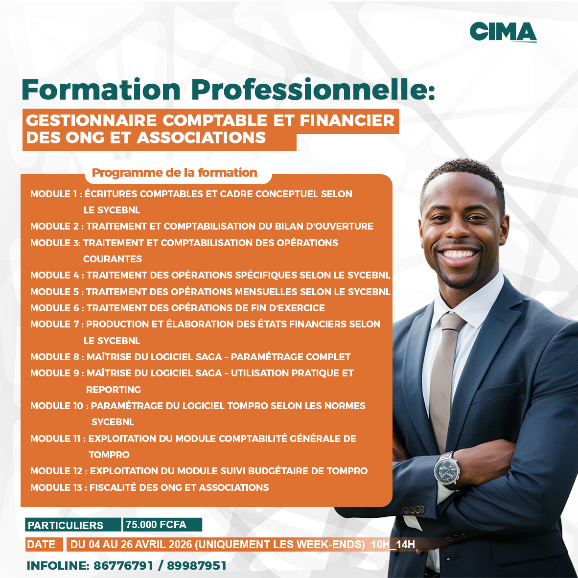 FORMATION: GESTIONNAIRE COMPTABLE ET FINANCIER DES ONG ET ASSOCIATIONS